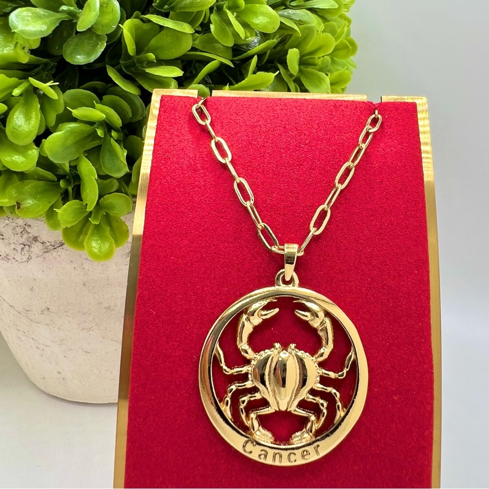 Cancer Sign 18K Gold plated Necklace